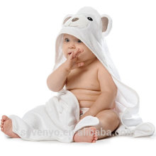 Juego de toallitas y toallas de baño con capucha de bambú orgánico Ideal para recién nacidos, bebés y niños pequeños Ultra suave y grueso - Oso